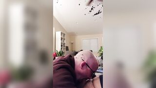 Andrew Meyer swallows a thick cock